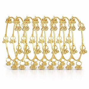 kashmiri bangal 8 Pcs Traditional Stylish Ghungroo Kashmiri Bangles Set for Women & Girls